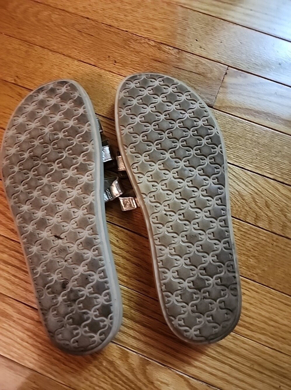 Metallic Logo Slide Sandals - Rose Gold - Picture 4 of 7